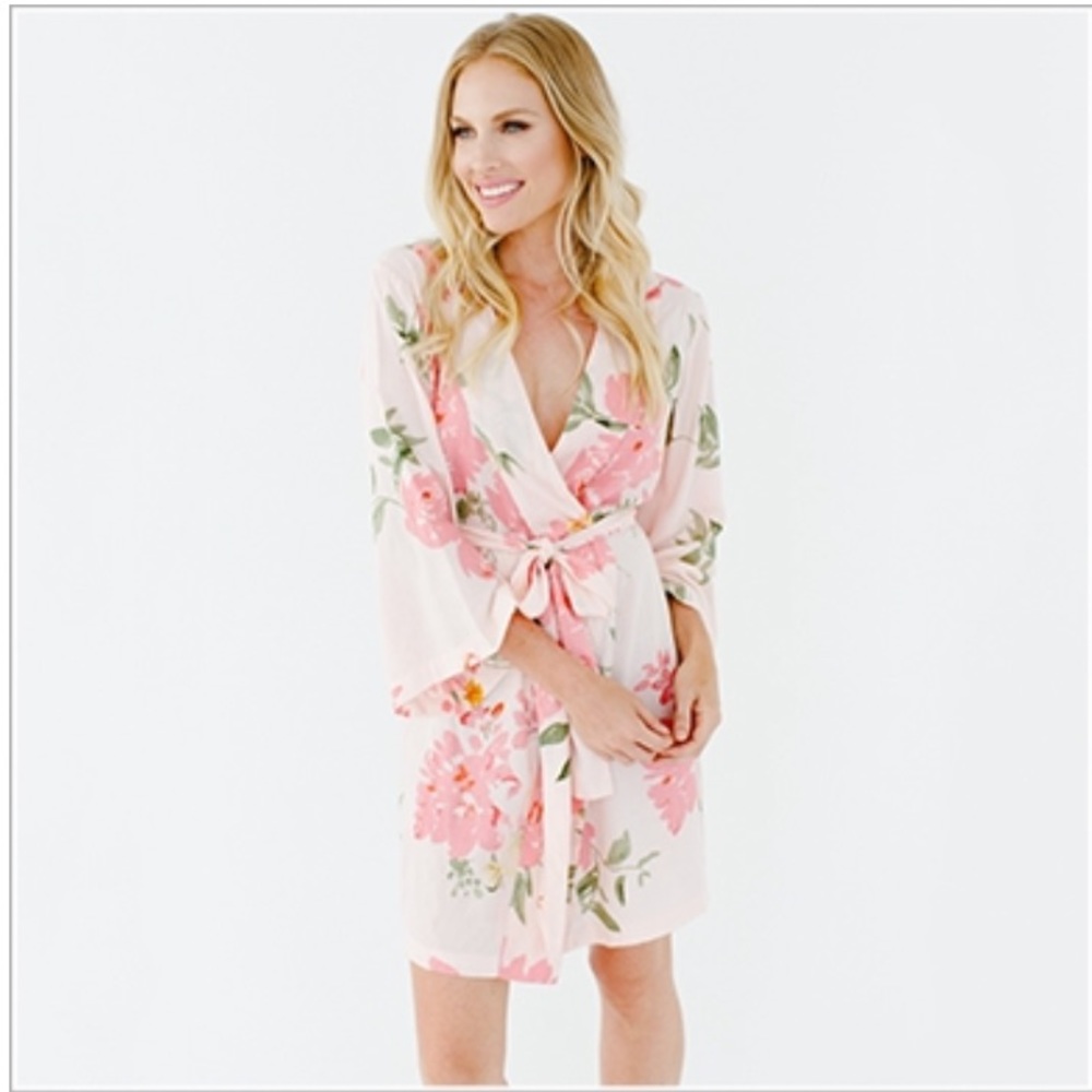Knee Length Floral Robe